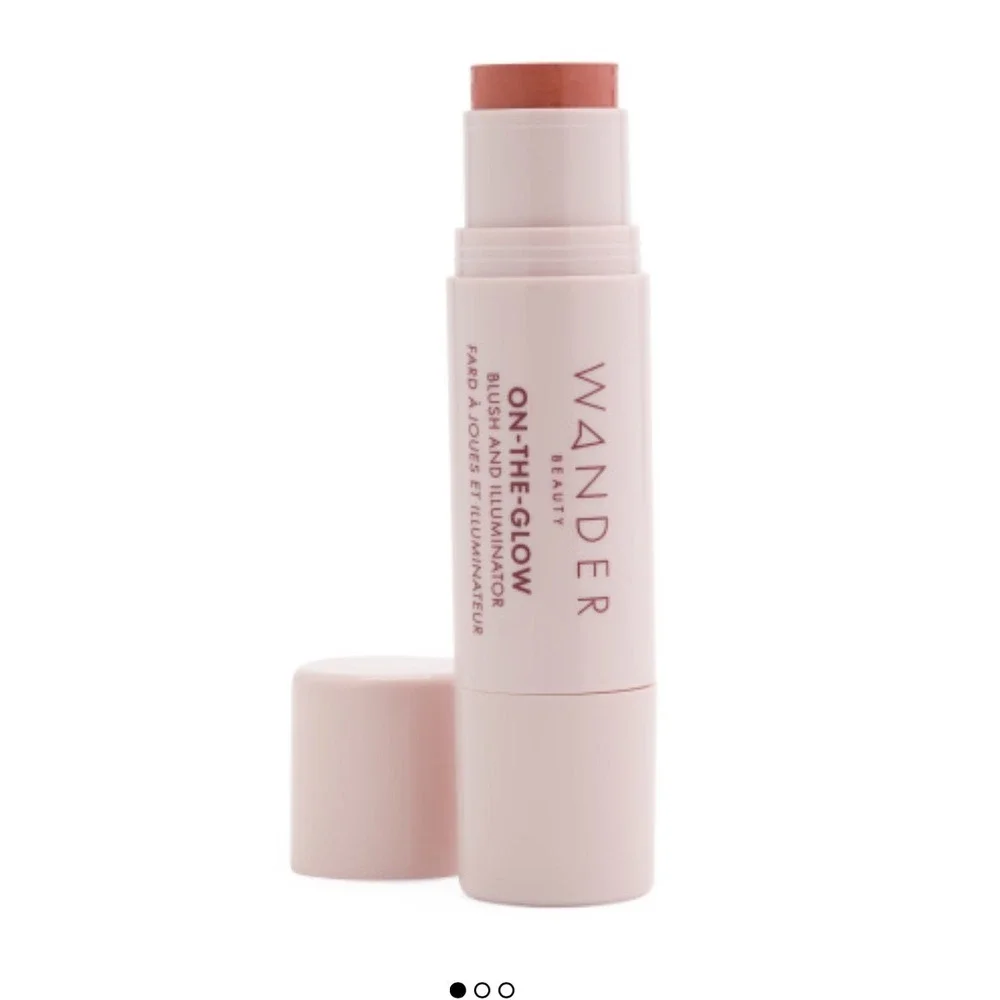 NEW Wander Beauty OnTheGlow Blush Illuminator Stick Sienna Sunset NudeGlow